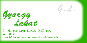 gyorgy lakat business card